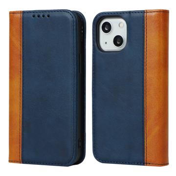 Elegance Series iPhone 14 Plus Wallet Case - Blauw / Geel