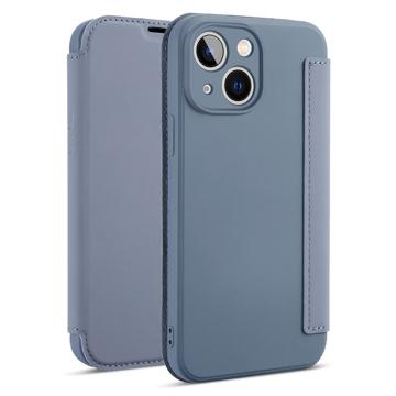 Slanke Stijl iPhone 14 Plus Flip Case - Grijs