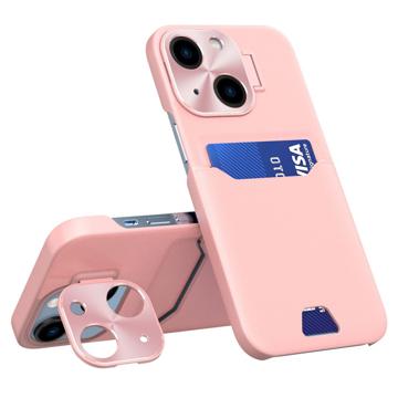 CamStand iPhone 14 Plus Cover met Creditcardvak - Roze