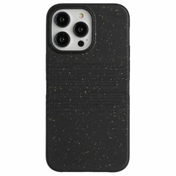 String Series iPhone 14 Pro Biologisch Afbreekbaar Hoesje - Zwart