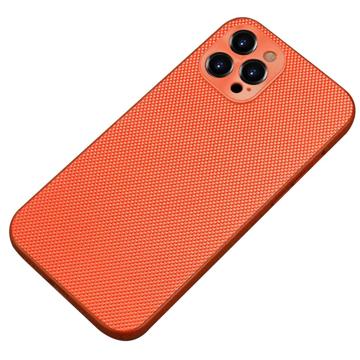 iPhone 14 Pro Nylon Gecoat TPU Hoesje - Oranje