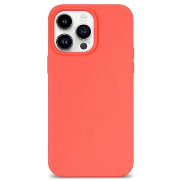 iPhone 14 Pro Magnetisch Siliconen Hoesje - Roze