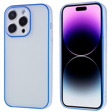 Lichtgevend iPhone 14 Pro TPU Hoesje - Donkerblauw