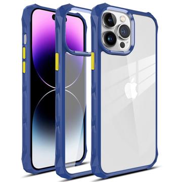 Anti-Shock iPhone 14 Pro Max Hybrid Case - Blauw