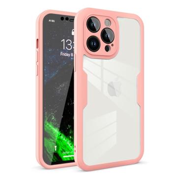 Anti-Shock 360 iPhone 14 Pro Max Hybride Hoesje - Roze