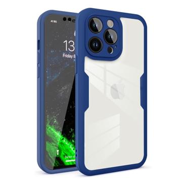 Anti-Shock 360 iPhone 14 Pro Max Hybride Hoesje - Blauw