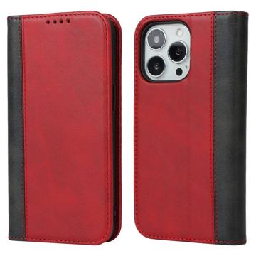 Elegance Series iPhone 14 Pro Max Wallet Case - Rood / Zwart