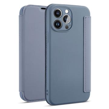 Slanke Stijl iPhone 14 Pro Max Flip Case - Grijs