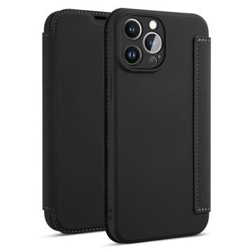 Slanke Stijl iPhone 14 Pro Flip Case - Zwart