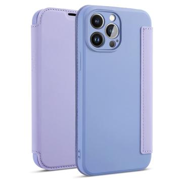 Slanke Stijl iPhone 14 Pro Flip Case - Lichtpaars