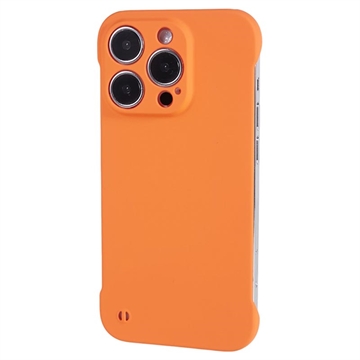 iPhone 13 Pro Max Frameloze Kunststof Hoesje - Oranje