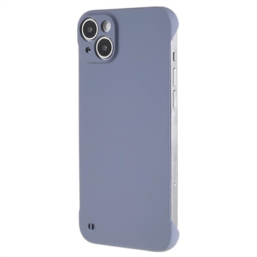 iPhone 14 Frameloze Plastic Hoesje - Lavendel Grijs