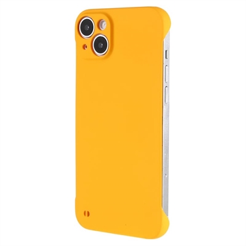 iPhone 14 Frameloze Plastic Hoesje - Geel