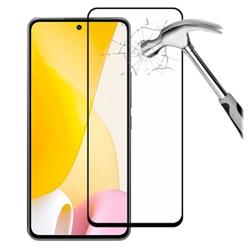 Full Cover Xiaomi 12 Lite Glazen Screenprotector - Zwart