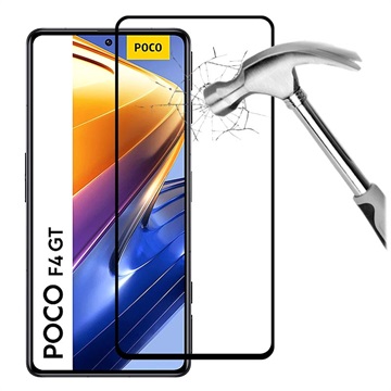 Full Cover Xiaomi Poco F4 GT Screenprotector van gehard glas - Zwart