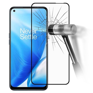 Full Cover OnePlus Nord N200 5G Screenprotector van gehard glas - Zwart