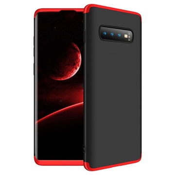 GKK Afneembare Samsung Galaxy S10+ Case - Rood / Zwart