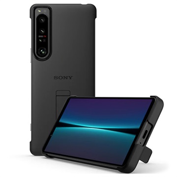 Sony Xperia 1 IV Style Cover met Standaard XQZ-CBCTB - Zwart