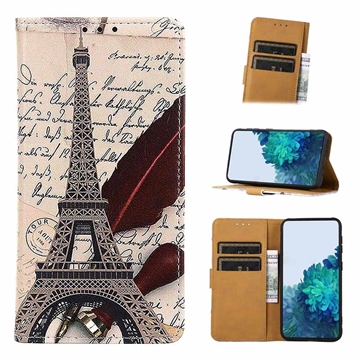 Glam Series Motorola Moto G72 Portemonnee Hoesje - Eiffeltoren