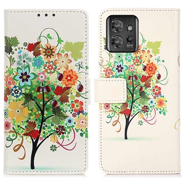 Glam Series Motorola ThinkPhone Portemonnee Hoesje - Kleurrijke Boom