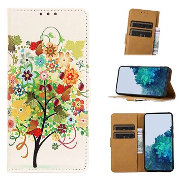 Glam Series Sony Xperia 1 IV Wallet Case - Kleurrijke Boom