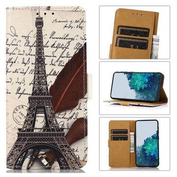 Glam Series Xiaomi 12T/12T Pro Portemonnee Hoesje - Eiffeltoren