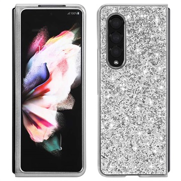 Glitter Series Samsung Galaxy Z Fold3 5G Hybrid Case - Zilver