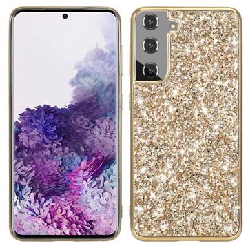 Glitter Series Samsung Galaxy S23 5G Hybrid Case - Goud