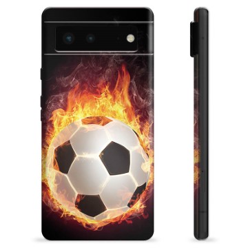 Google Pixel 6 TPU-hoesje - Football Flame