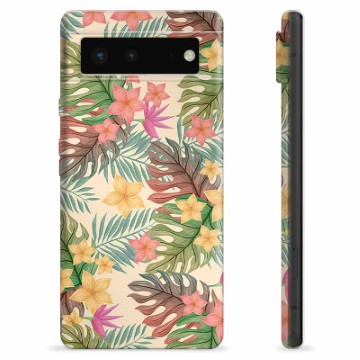 Google Pixel 6 TPU-hoesje - roze bloemen