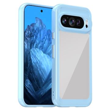 Google Pixel 9/9 Pro Anti-Shock Hybride Hoesje - Blauw