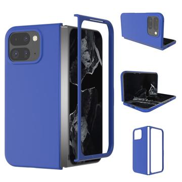 Google Pixel 9 Pro Fold Geruberiseerd Kunststof Hoesje - Blauw