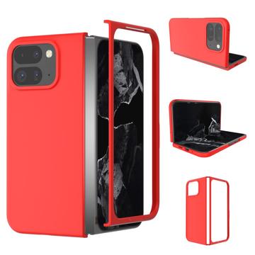 Google Pixel 9 Pro Fold Geruberiseerd Kunststof Hoesje - Rood