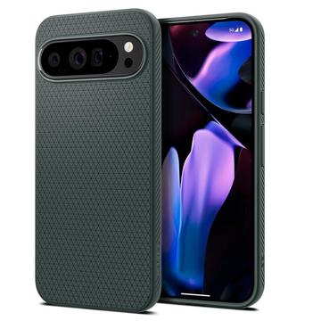 Google Pixel 9 Pro XL Spigen Liquid Air TPU Hoesje - Donkergroen