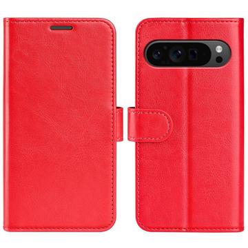 Google Pixel 9 Pro XL Portemonnee Hoesje met Magnetische Sluiting - Rood