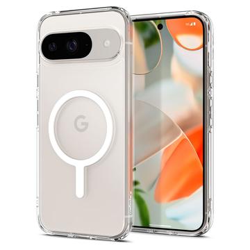 Google Pixel 9/9 Pro Spigen Ultra Hybrid Mag Hoesje - Wit / Doorzichtig