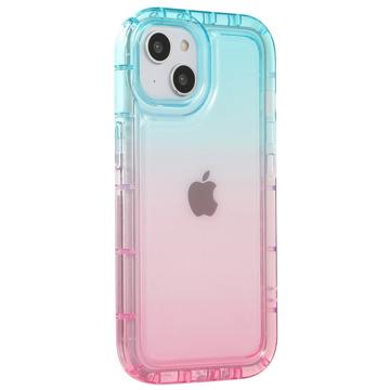 Overgangskleur iPhone 14 Plus TPU Hoesje - Blauw / Roze