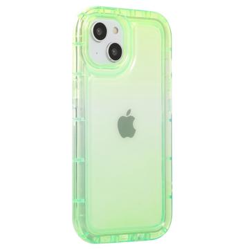 Overgangskleur iPhone 14 Plus TPU Hoesje - Groen