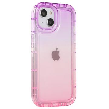 Overgangskleur iPhone 14 Plus TPU Hoesje - Paars / Roze