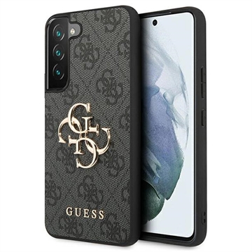 Guess 4G Big Metal Logo Samsung Galaxy S23+ 5G Hybrid Case - Zwart