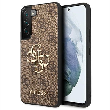 Guess 4G Big Metal Logo Samsung Galaxy S23+ 5G Hybrid Case - Bruin