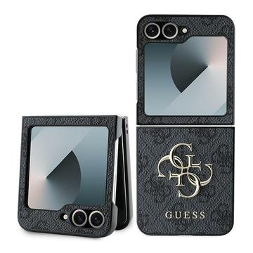 Samsung Galaxy Z Flip6 Guess 4G Big Metal Logo Hybride Hoesje - Zwart