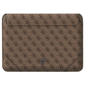 Guess 4G Triangle Laptoptas voor o.a. Apple MacBook (16") - Bruin