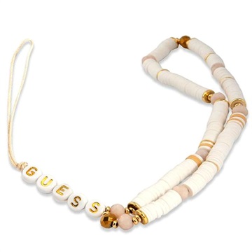 Guess Heishi Beads Band voor Smartphone - Wit