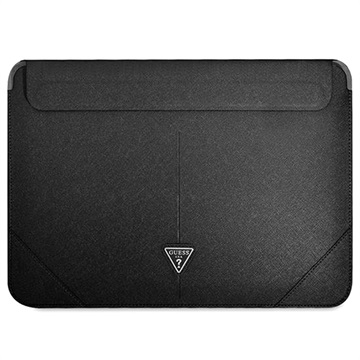 Guess Saffiano Laptoptas voor o.a. Apple MacBook (13"/14") - Zwart