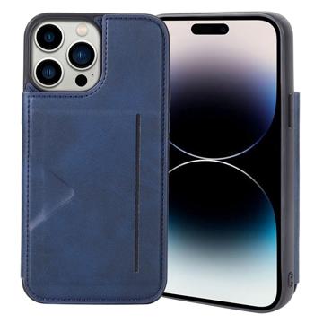 Hanman Mika iPhone 14 Pro Hoesje met Portemonnee - Blauw