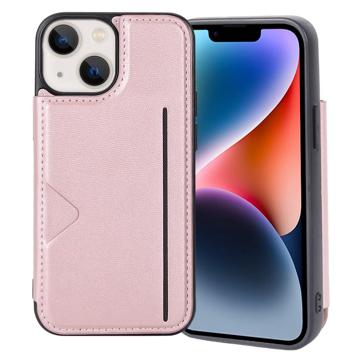 Hanman Mika iPhone 14 Hoesje met Portemonnee - Rose Gold