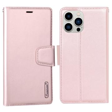 Hanman Mill iPhone 14 Pro Portemonnee Hoesje - Rose Goud