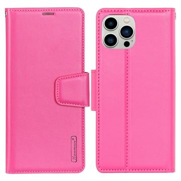 Hanman Mill iPhone 14 Pro Portemonnee Hoesje - Hot Pink