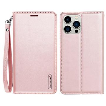 Hanman Minor iPhone 14 Pro Portemonnee Hoesje - Rose Gold